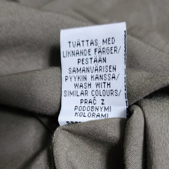 KappAhl Number One Womens Cool Sage Collard Buttondown Down Long Sleeve Size 36 - Picture 6 of 8